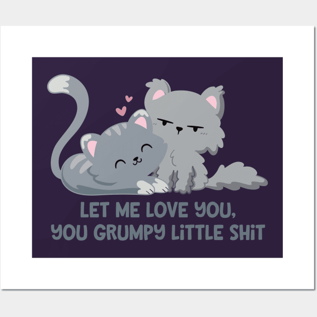 Feline Grumpy Wall Art by FunUsualSuspects